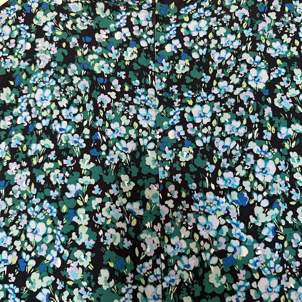 J. Crew Blue Floral Midi Dress - Picture 5 of 9